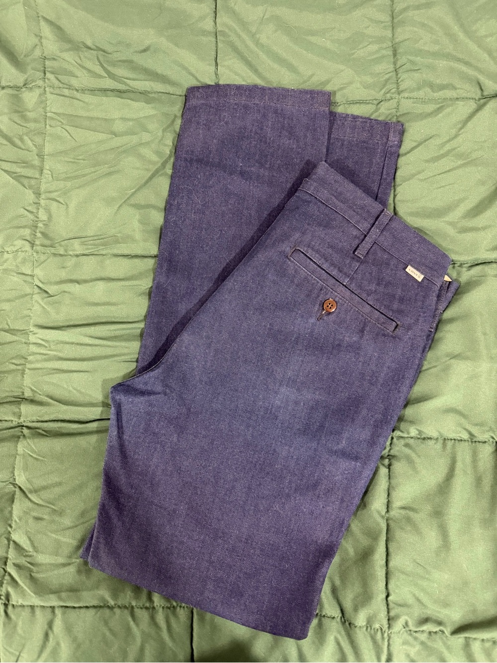 Levi’s Two Horse Brand Men’s Navy Blue Chambray Chino Pants W33 L32